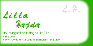 lilla hajda business card